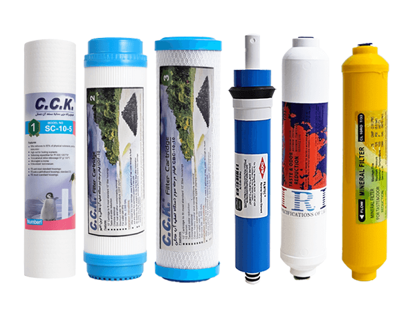 فیلتر دستگاه تصفیه آب خانگی بسته 6 عددی